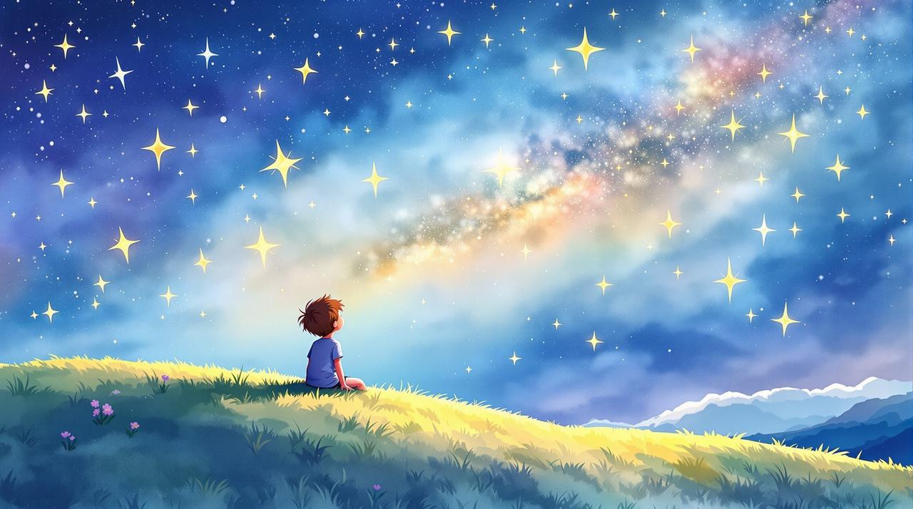 欧美aa视频 - 手绘动画短片：星空之梦 投稿封面